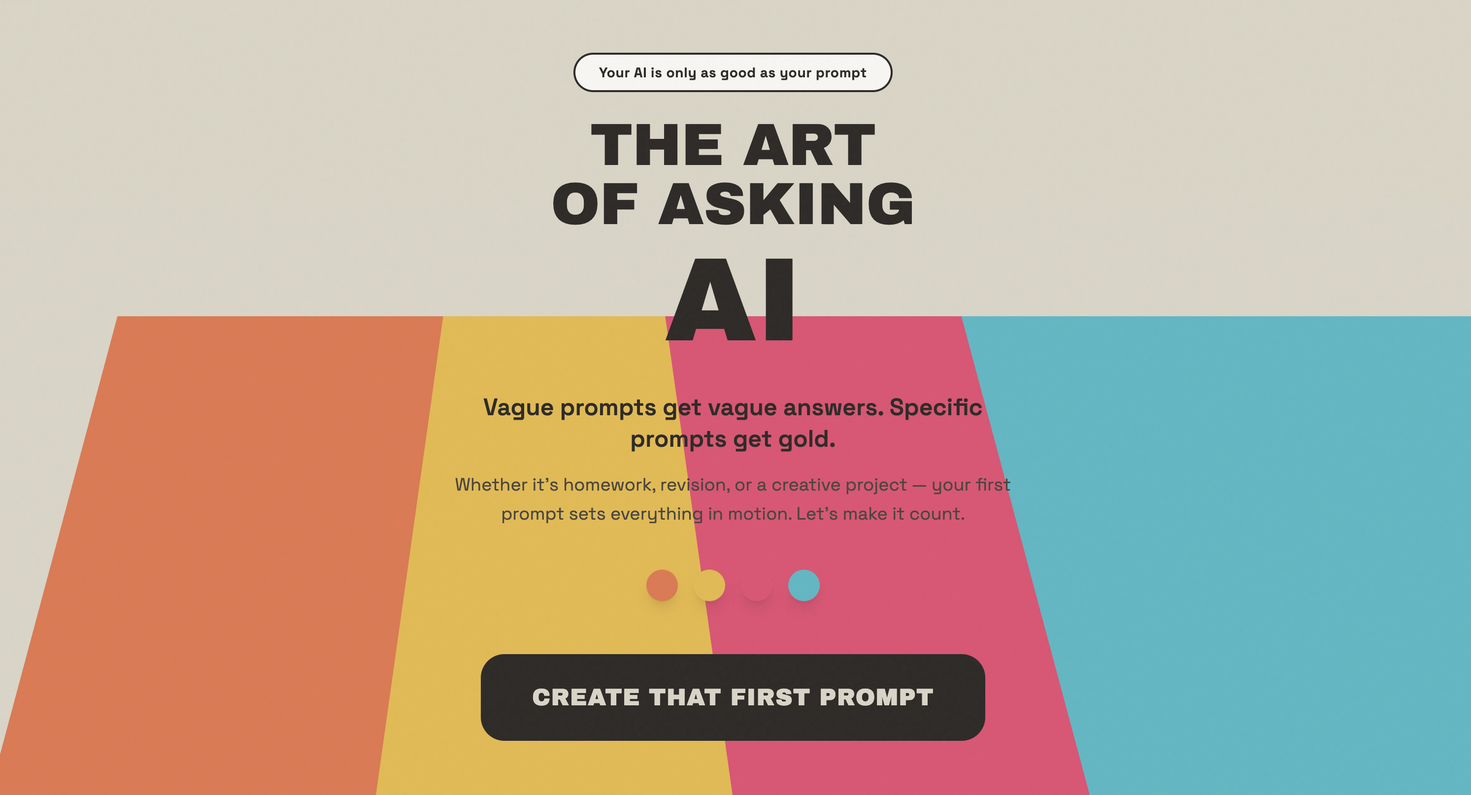 The Art of Asking AI — interactive learning tool